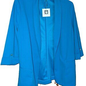 ANNE KLEIN BLUE OPEN BLAZER SIZE EXTRA LARGE NWT